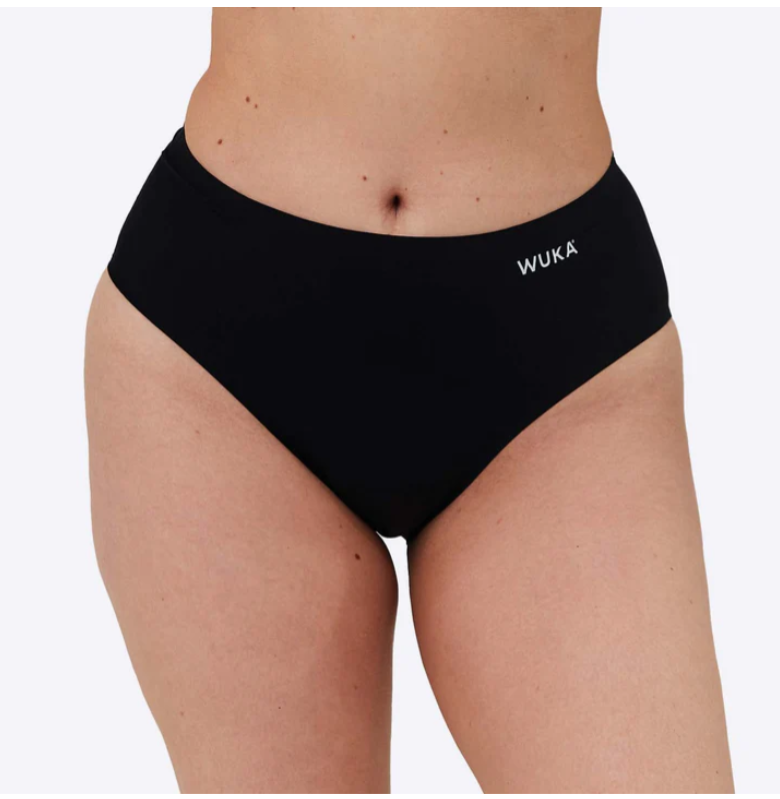 WUKA Stretch sin costura corte medio flujo abundante Negro - XS-L